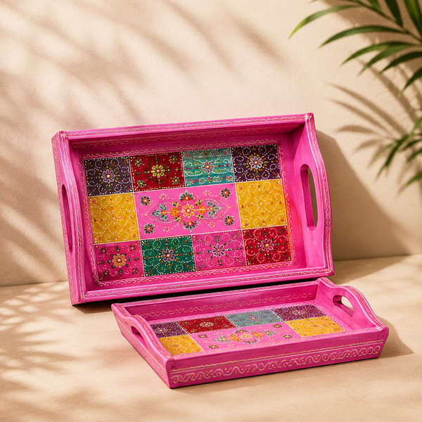 Hand painted Multicolour trays