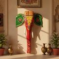 Decorative Handcrafted Elephant Big Head Wall Hanging – Hand Painted Traditional Art