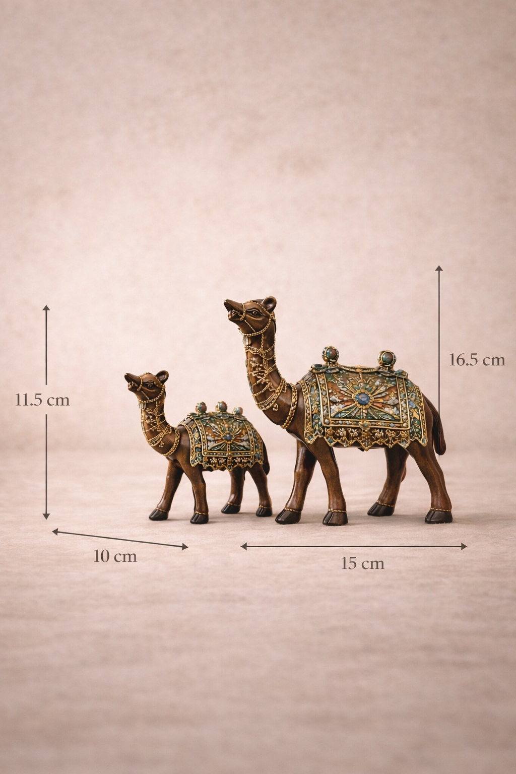 Handcrafted Royal Camel Decor Set (Set of 2) – Traditional Indian Luxury Showpiece